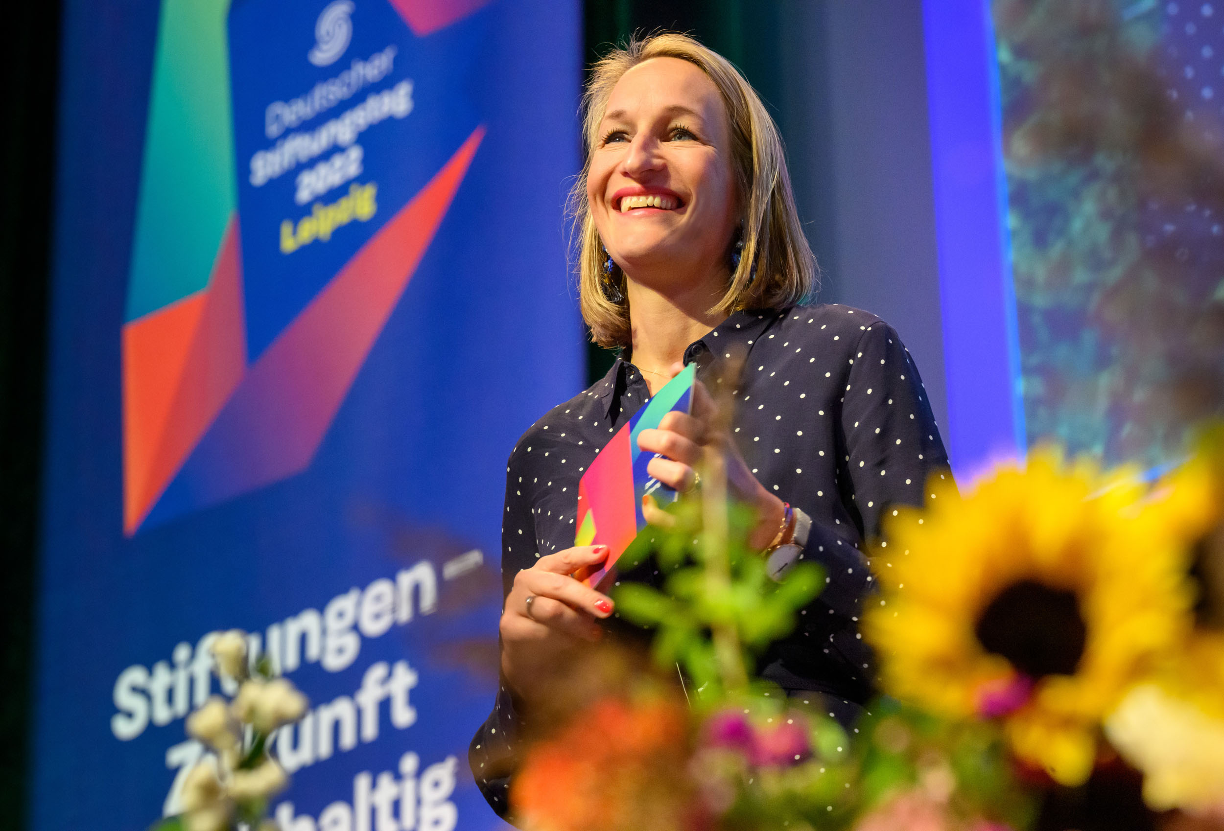 Kirsten Hommelhoff eröffnet den Deutschen Stiftungstag 2022.